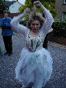 Laurie getting ready