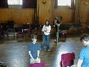 Cast rehersing in London