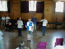 Cast rehersing in London