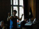 Cast rehersing in London