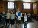 Cast rehersing in London