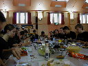 Shock, the crew eat salad!
